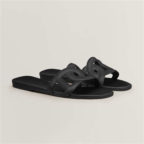 hermes aloha sandals white|hermes sandals all black.